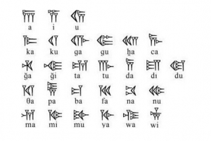 世界上最早的文字，楔形文字（距今6000年）