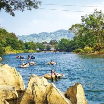 老挝·南松河漂流