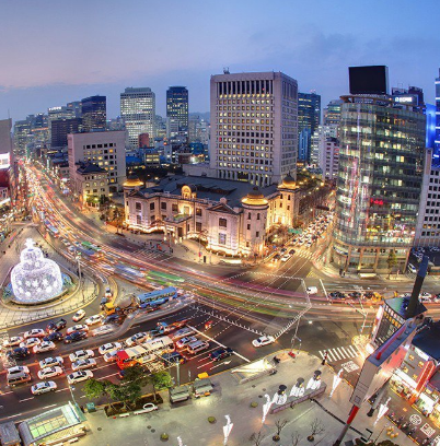 韩国首尔明洞大街