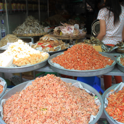 越南富国岛鱼市