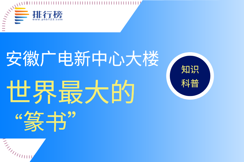 世界最大的“篆书”：安徽广电新中心大楼(被称为天书大楼)