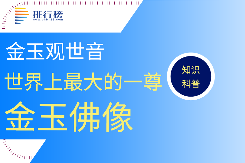 世界上最大的一尊金玉佛像：金玉觀世音(高度為3.8米)