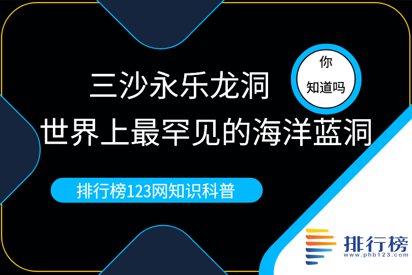 世界上最罕見(jiàn)的海洋藍(lán)洞：三沙永樂(lè)龍洞(深度為300.89米)