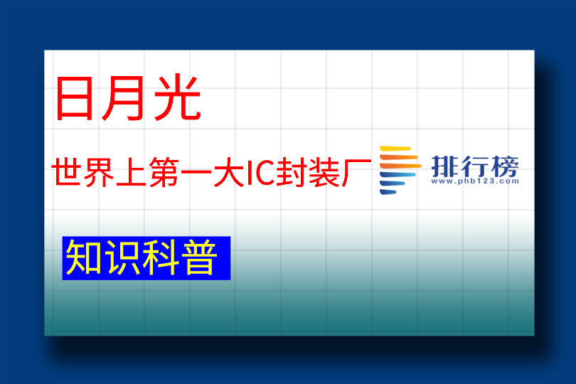 世界上第一大IC封裝廠:日月光(為半導體制造服務公司)