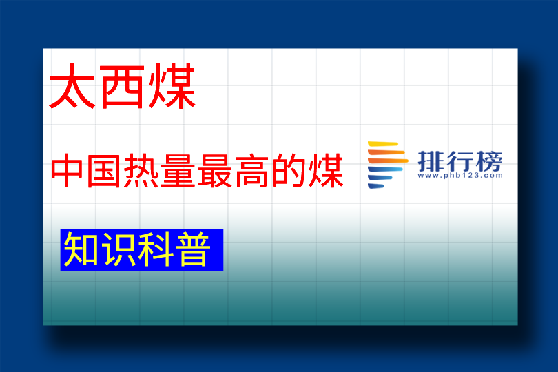 中国热量最高的煤：太西煤(主产于宁夏)