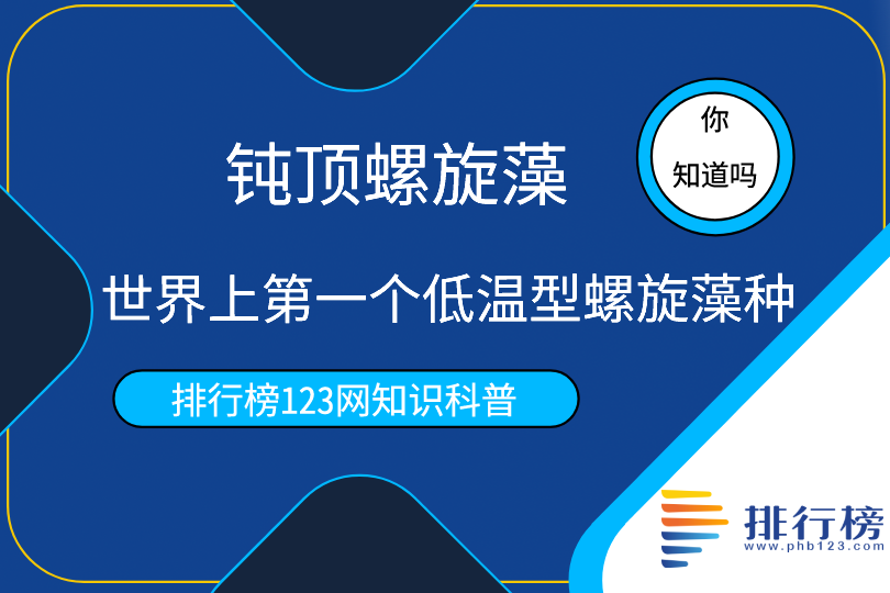 世界上第一個(gè)低溫型螺旋藻種：鈍頂螺旋藻(于察汗淖爾堿湖發(fā)現(xiàn))