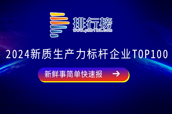 2024新质生产力标杆企业TOP100强