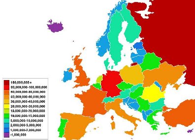 欧洲人口数量2014
