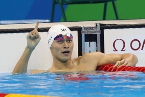 男子1500米自由泳世界记录：14:31:02 孙杨创造