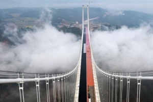 【圖】世界上最高的橋梁：杭瑞高速北盤江大橋 高565米