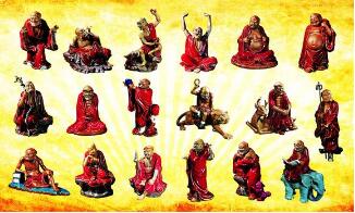 佛教十八罗汉是哪些？十八罗汉排名,名字和图片大全