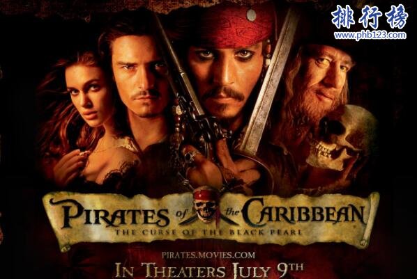 美国20部最经典电影-加勒比海盗上榜(海盗船长冒险之旅)