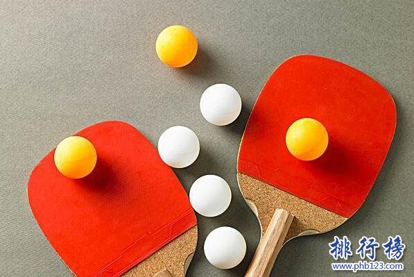 中国最受欢迎的十大运动-乒乓球上榜(中国国球)