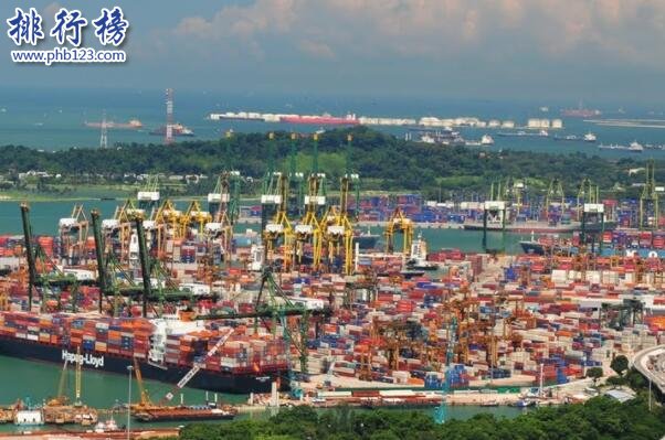 世界十大港口吞吐量排名-新加坡港上榜(交通的中心)