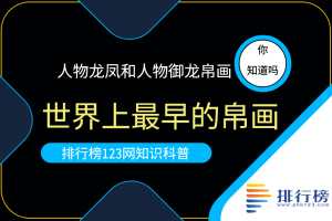 世界上最早的帛畫：人物龍鳳和人物御龍帛畫(出土于湖南長沙)