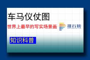 世界上最早的寫實場景畫：車馬儀仗圖(出土于長沙馬王堆三號漢墓)