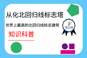 世界上最高的北回归线标志建筑：从化北回归线标志塔(总高30.25米)